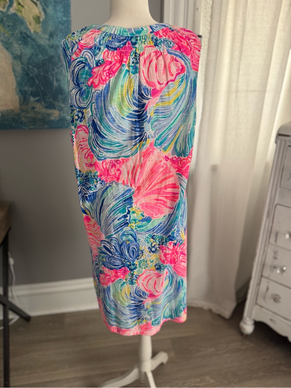 Lilly Pulitzer Essie Dress Shell of a Party Sleeveless XL - Picture 6 of 6